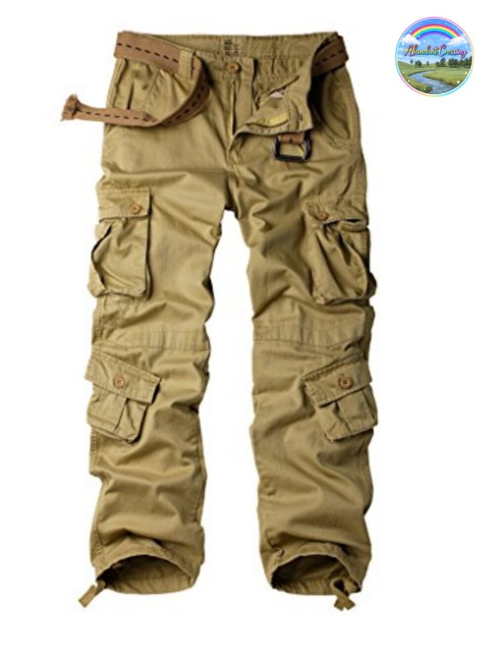 Men's Camo Cargo Work Pants Cotton Ripstop 8 Pockets Tactical
